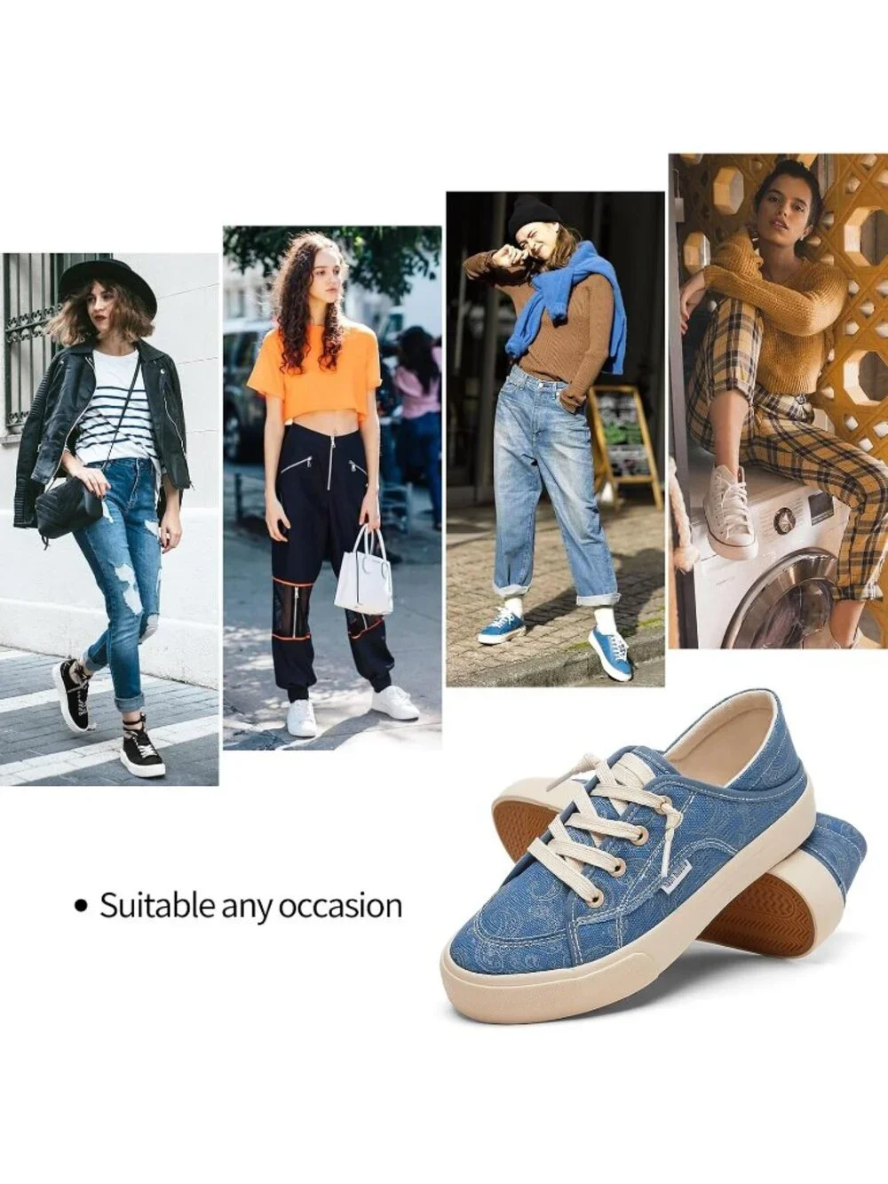 Women Paisley Navy Round Toe Solid Non Slip Fashion Slip on Loafer Sneaker Shoes